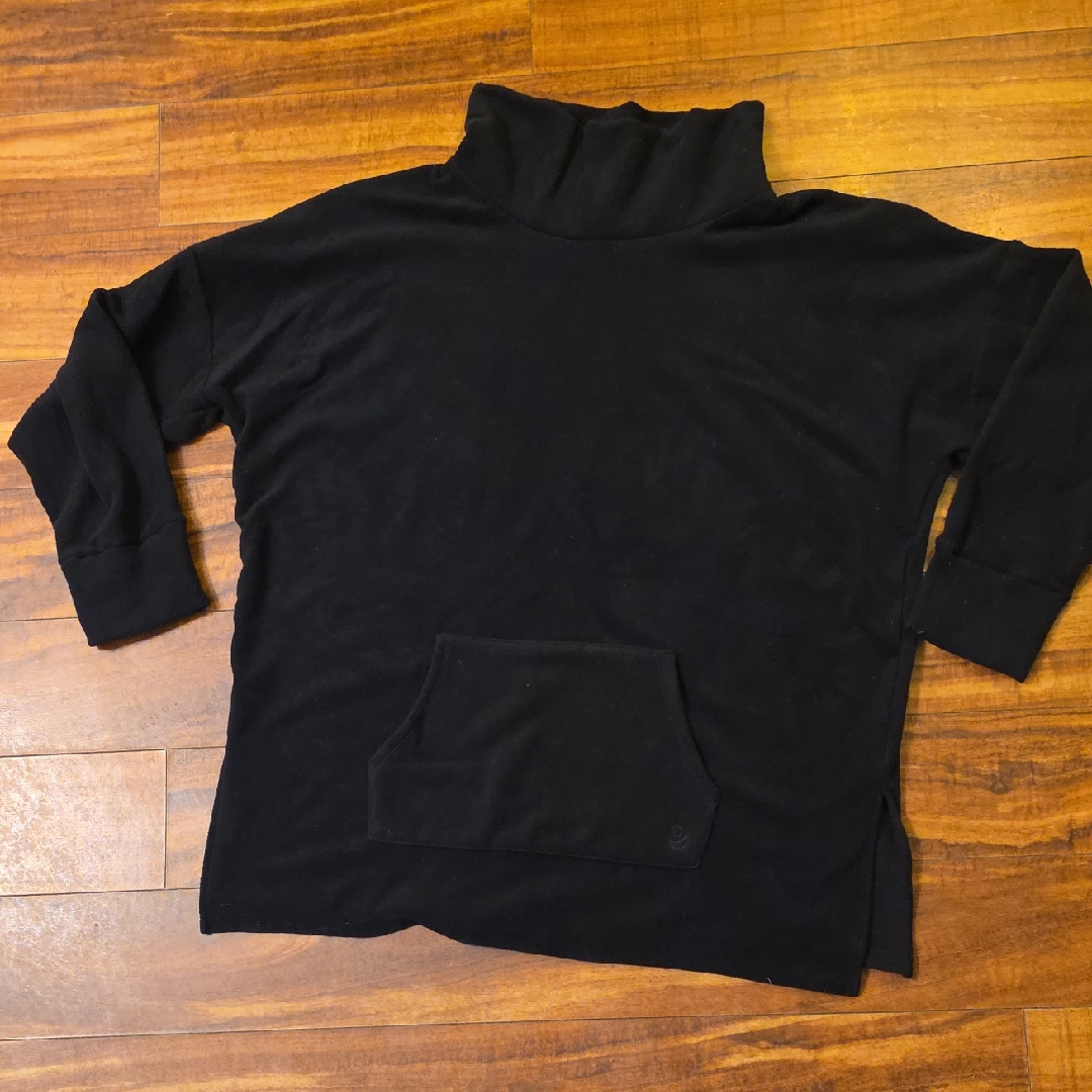Cuddl Duds Black Fleecewear With Stretch